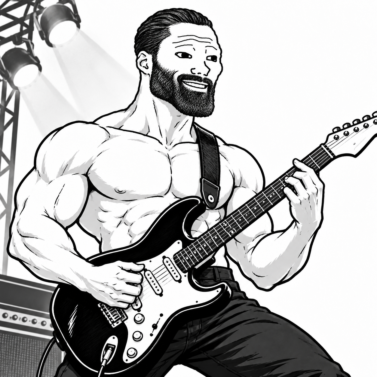 GIGAWOJAK playing electric guitar